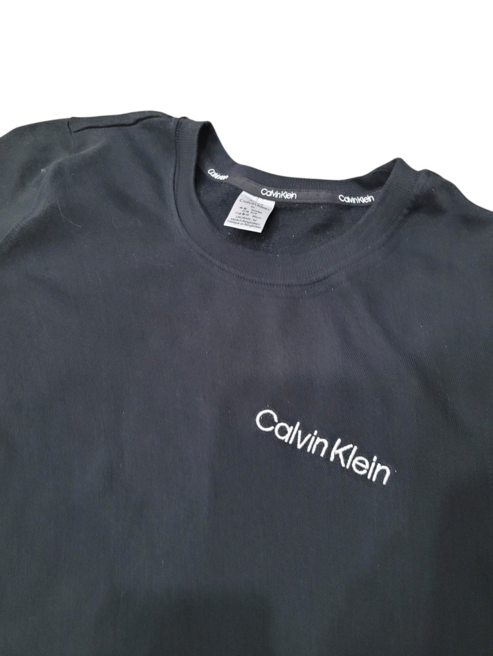 Calvin Klein Black & White Classic Logo Sweatshirt Streetwear Top Size: M